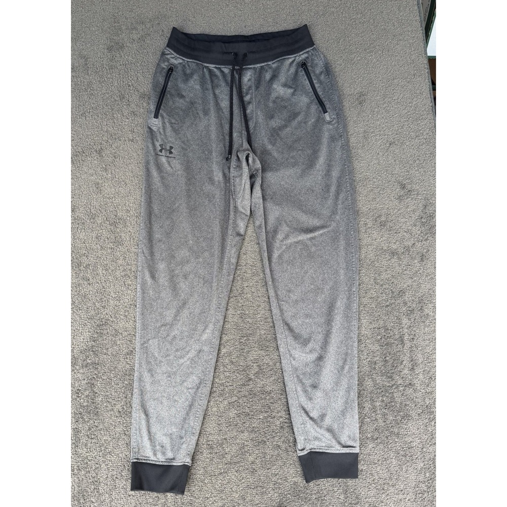 Under Armour ColdGear Mens Gray Heathered Loose Fit Joggers Size Medium